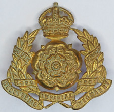 Derbyshire Imperial Yeomanry British Army cap badge