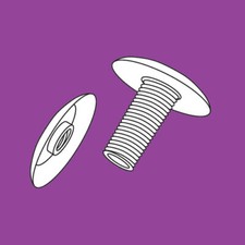 Clear Plastic Pop Rivet Snap Fastener with Hole