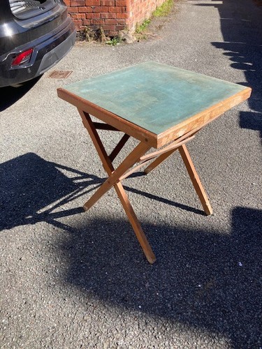 Vintage folding card table - vintage,
