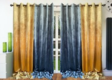 Plush Velvet Eyelet Curtains