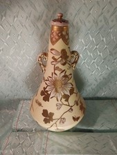 FINE! Antique Japanese Satsuma Porcelain Pottery Vase - Ewer MEIJI 19thC