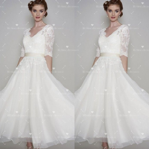 Tea length wedding dresses - tea,