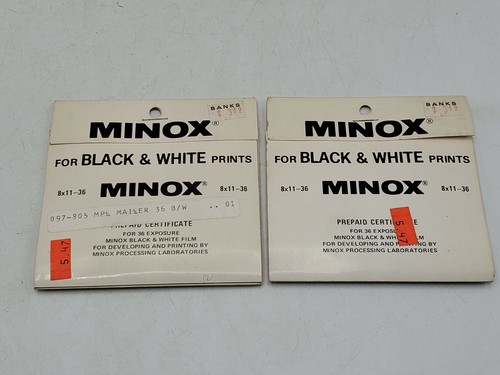 Minox prepaid film - film, developing