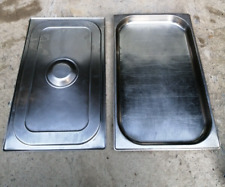 Stainless Steel Bain Marie Cook Pot Tray and Lid British Army Field Kitchen
