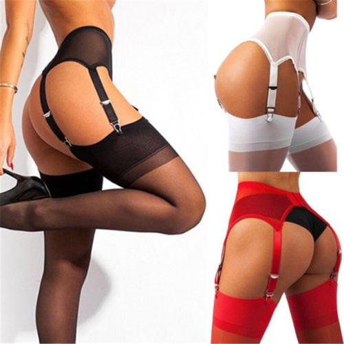 High waist garter belt sexy - high,