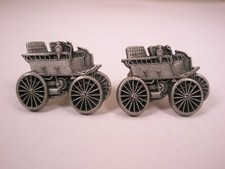 Early Motor Carriage Vintage Cuff Links daimler mercedes old car coupe sedan
