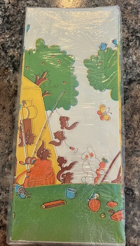 Vintage paper tablecloth with - vintage,