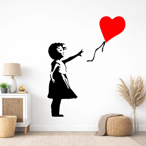 Banksy style wall - style, stickers