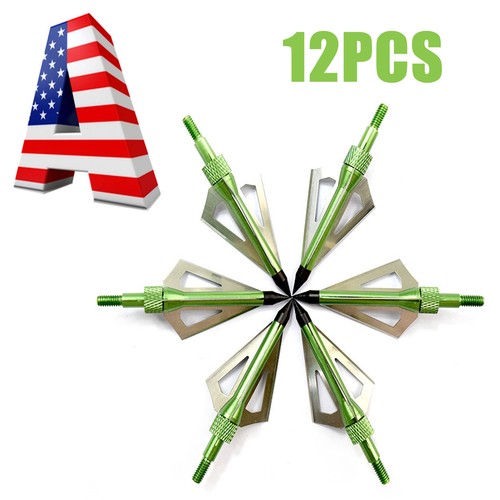 12pcs 100grain 3blade hunting - 100grain,