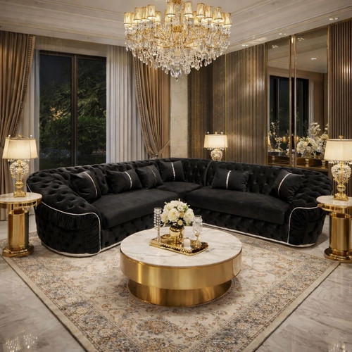 Ambassador corner sofa - sofa, grey
