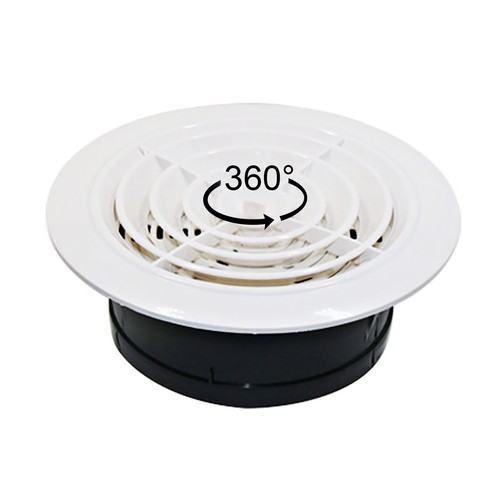 Round air soffit vent - air,