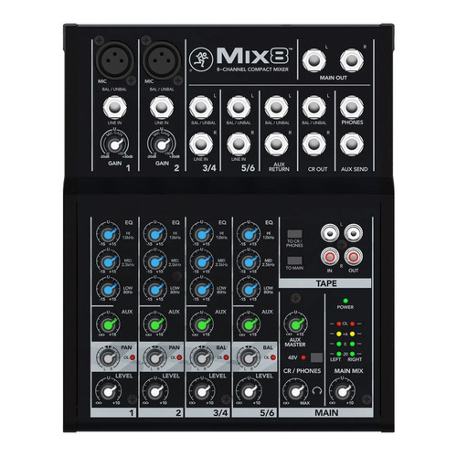 Mackie mix8 channel compact - mackie,