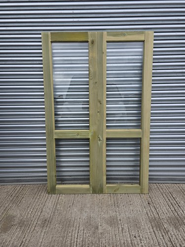 Wooden doors for summerhouse - wooden,