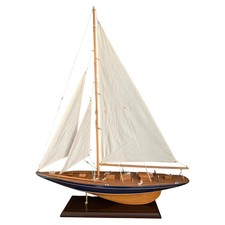 J CLASS WOODEN SAILING YACHT