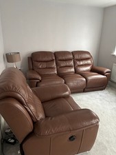 Recliner Sofa Set – 3-Seater + Matching Recliner Armchair