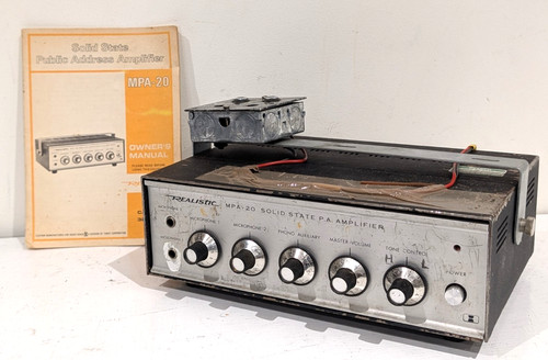 Vintage realistic amplifier - vintage,