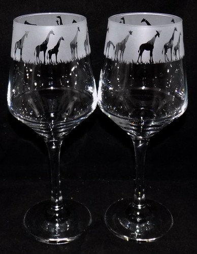 New giraffe hand - 'giraffe', etched