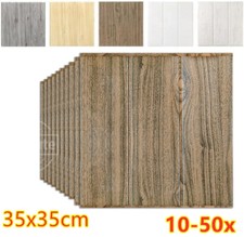 3D Wood Effect Tile Brick Wall Sticker Self-adhesive Waterproof Wood Foam Panels
