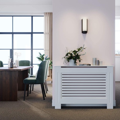 White radiator cover cabinet - cover,
