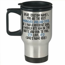 Personalized Mongrel Dog Dad