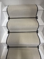 CARPET STAIR RUNNER 12 STEPS , 60cm Wide, HARDWEARING, BLEACH CLEANABLE