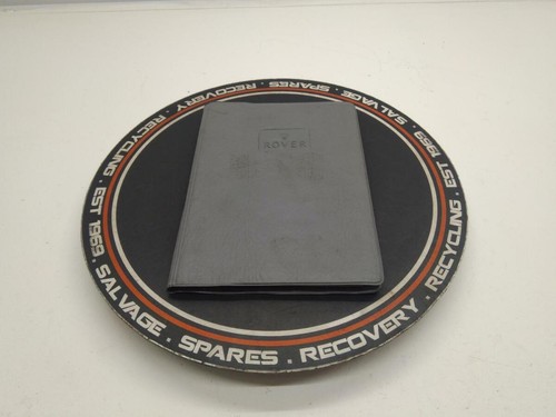 Rover 2002 owners manual - 25,