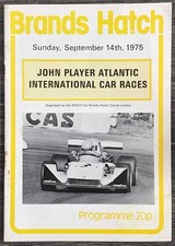 BRANDS HATCH Atlantic International Car Races 14 SEP 1975 Official Programme
