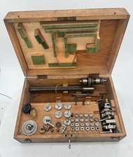 Vintage watchmakers lathe - 8mm - Star Lathe with Collets and boxed good set
