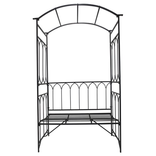 Metal garden arbor bench - garden,