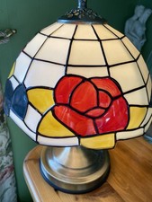 Vintage Tiffany Style Touch Lamp Dimmable 3 brightness settings plastic shade