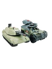 Lanard The Corps Universe Dire Wolf Tank & Komotto Jeep Vehicle Bundle Toys