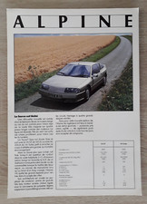 Renault Alpine A 310 V6 Brochure Leaflet c.1990 - V6 GT  V6 Turbo