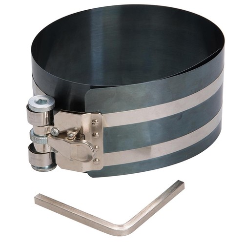 Engine piston ring compressor - engine,