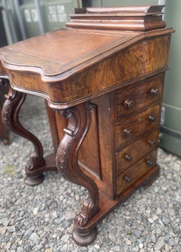 Antique victorian burr - burr, walnut
