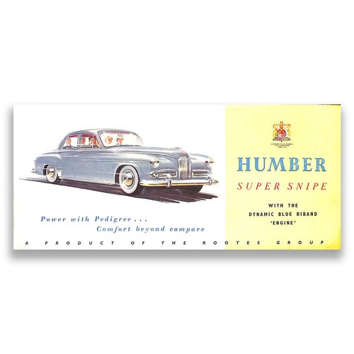 Humber super snipe foldout - humber,