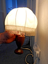 Vintage Wooden Table Lamp Base Mid Century Retro c1960s -FULLY WORKING