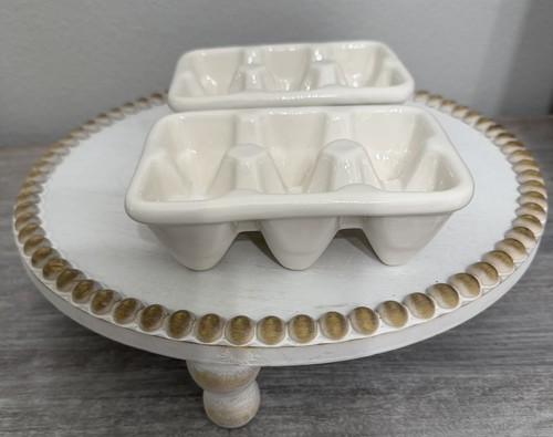 New white glazed ceramic - ceramic, half