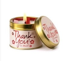 Lily flame thank you candle - lily, you'