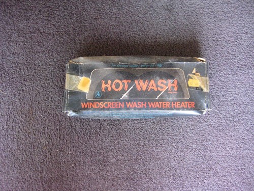 Hot wash windscreen - wash, water