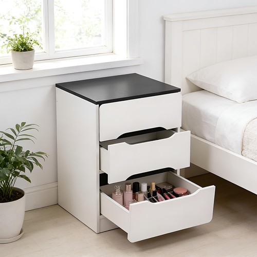Modern bedside table - table, drawers