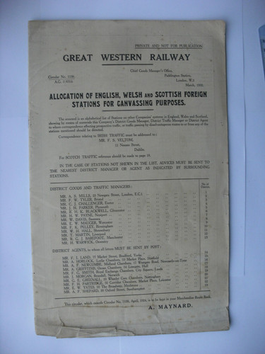 1932 gwr great western railway - gwr,