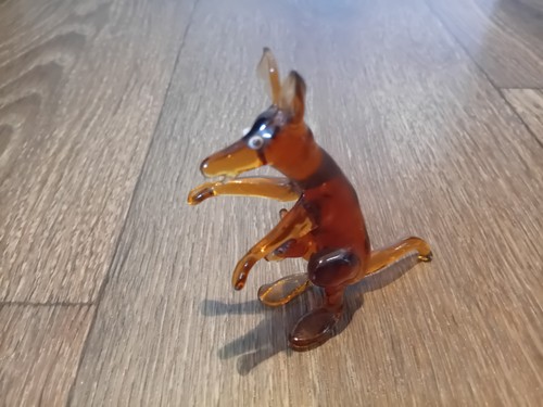 Vintage glass kangaroo animal - vintage,