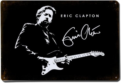 Eric clapton guitar metal tin - metal,