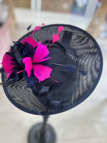 Large flower feather hatinator - flower,