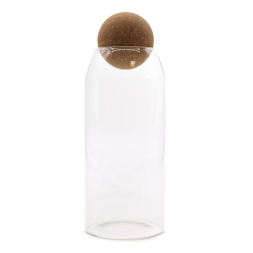 Cottage cork ball - glass, jar