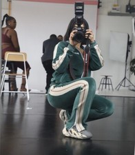 Palm Angels chenille Green Tracksuit