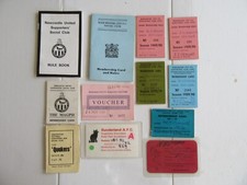 Manchester City Supporters Social Club Membership Cards & Rule Book. Newcastle