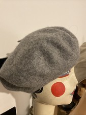 GREY WOOL FRENCH BERET HAT