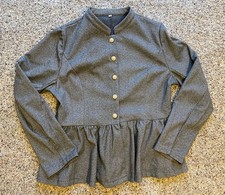 Herringbone Taupe Peplum