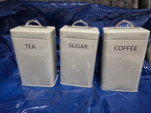 Tea coffee sugar - coffee, canisters